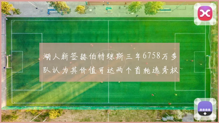 湖人新签赫伯特琼斯三年6758万多队认为其价值可达两个首轮选秀权